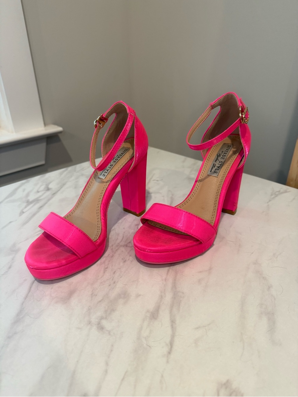 Pink Rhinestone Bottom Heels